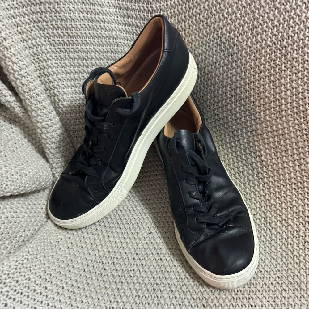 Greats Brooklyn The Royale Black Leather Sneakers Size 9.5‎
